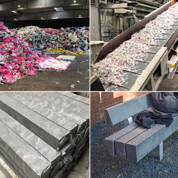 Lava Grey is made of 100% recycled post-consumer waste