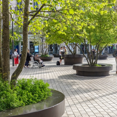 Giant Flowerpots in Dijon