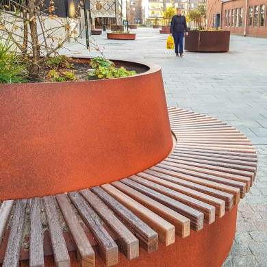 Bancs Circulaires Lean Green