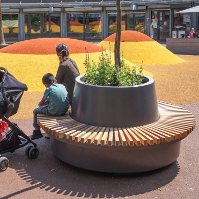 Bancs Circulaires Lean Green